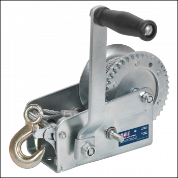 Sealey GWC2000M Geared Hand Winch with Cable 900kg Capacity