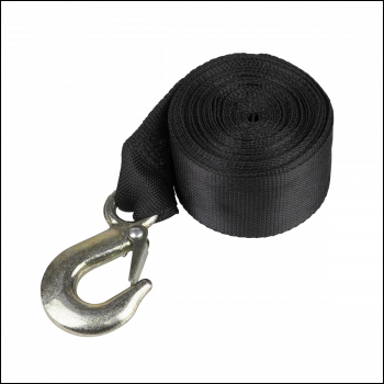 Sealey GWES20 Trailer Winch Strap with Forged Hook 50mm x 10m 1350kg Breaking Strength
