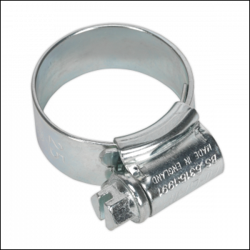 Sealey HCJ0X HI-GRIP® Zinc Plated Hose Clip 17-25mm - Pack of 20
