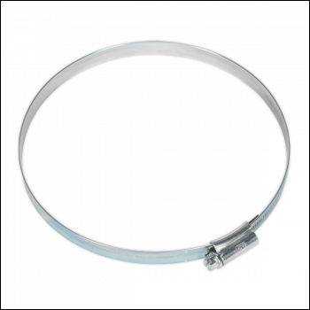 Sealey HCJ7 HI-GRIP® Zinc Plated Hose Clip 130-160mm - Pack of 10
