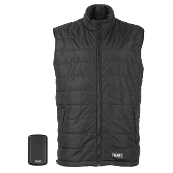 Sealey HG01KIT 5V Heated Puffy Gilet with Power Bank - 44 inch  to 52 inch  Chest