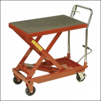 Sealey HPT500 Hydraulic Scissor Lift Platform Table 500kg Capacity