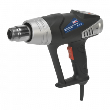 Sealey HS104K 2000W Deluxe Heat Gun Kit with LCD Display 80-600°C