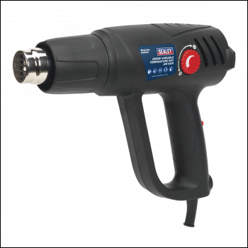 Sealey HS107K 2000W Variable Temperature Heat Gun Kit 50-450°C/90-600°C