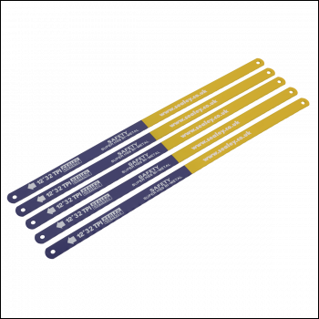 Sealey HSB0532 HSS Bi-Metal Hacksaw Blade 32tpi 300mm - Pack of 5