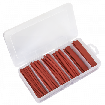 Sealey HST100R Heat Shrink Tubing Assortment 100mm 95pc - Red