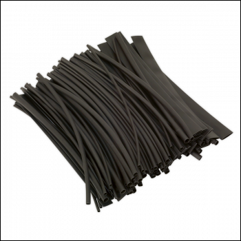 Sealey HST200B Heat Shrink Tubing 200mm 100pc - Black