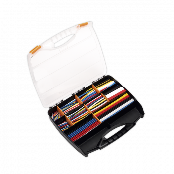 Sealey HST590MC Heat Shrink Tubing Assortment 50, 100, 150 & 200mm 590pc - Mixed Colours