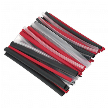 Sealey HSTAL72MC Adhesive Lined Heat Shrink Tubing Assortment 200mm 72pc - Mixed Colours