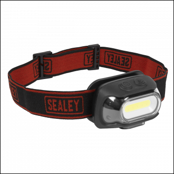 Sealey HT08R Rechargeable Head Torch with Auto-Sensor 8W COB LED