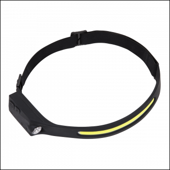 Sealey HT104R Rechargeable Head Torch with Auto-Sensor 5W COB & 3W LED