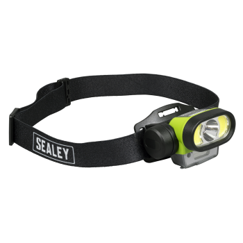 Sealey HT400LED Rechargeable Head Torch with Auto-Sensor 5W & 3W COB LED