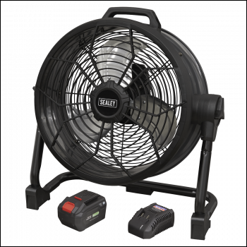 Sealey HVD16CCOMBO SV20 Series 16 inch  High Velocity Drum Fan Kit 20V/230V
