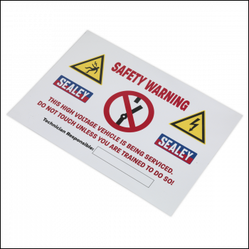 Sealey HYBRIDSIGN Hybrid/Electric Vehicle Warning Sign