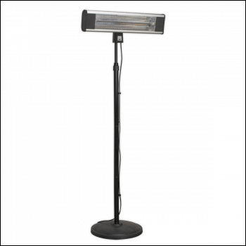 Sealey IFSH1809R High Efficiency Carbon Fibre Infrared Patio Heater with Telescopic Floor Stand 1800W/230V