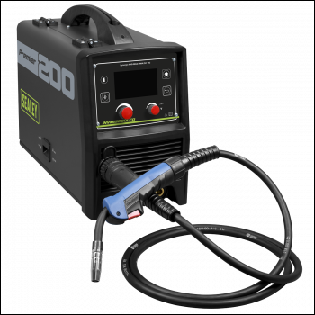 Sealey INVMIG200LCD Premier MIG, TIG & MMA Inverter Welder with LCD Screen 200A