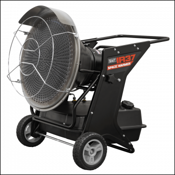 Sealey IR37 Space Warmer® Infrared Kerosene/Diesel Heater with Wheels 136,000Btu/hr