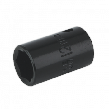 Sealey IS3812 Premier Impact Socket 3/8 inch Sq Drive 12mm