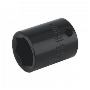 Sealey IS3816 Premier Impact Socket 3/8 inch Sq Drive 16mm