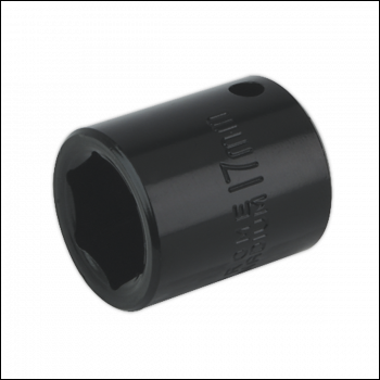 Sealey IS3817 Premier Impact Socket 3/8 inch Sq Drive 17mm
