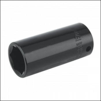 Sealey IS3819D Premier Deep Impact Socket 3/8 inch Sq Drive 19mm