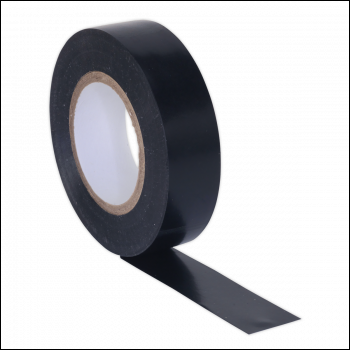 Sealey ITBLK10 PVC Insulating Tape 19mm x 20m, Black - Pack of 10