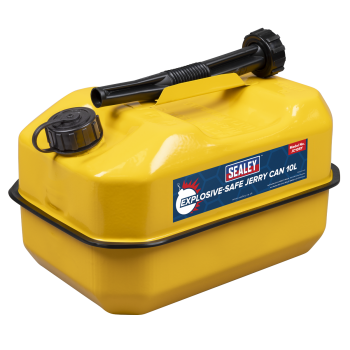 Sealey JC10RY Explosive-Safe Jerry Can 10L - Yellow