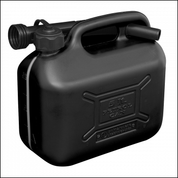 Sealey JC5B Fuel Can 5L - Black