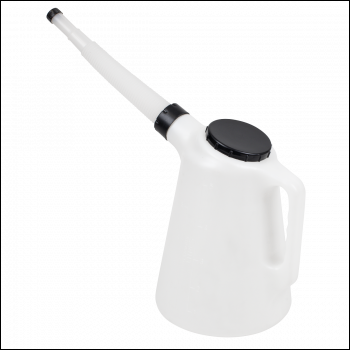 Sealey JDL5 Oil Container with Flexible Spout 5L - Black Lid