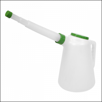 Sealey JDL5G Oil Container with Flexible Spout 5L - Green Lid