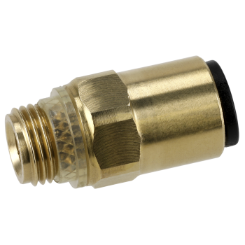 Sealey JGBC618 John Guest® Speedfit® Brass SuperThread Straight Adaptor 6mm x 1/8 inch BSP - Pack of 2