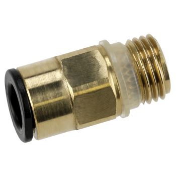 Sealey JGBC814 John Guest® Speedfit® Brass SuperThread Straight Adaptor 8mm x 1/4 inch BSP - Pack of 2