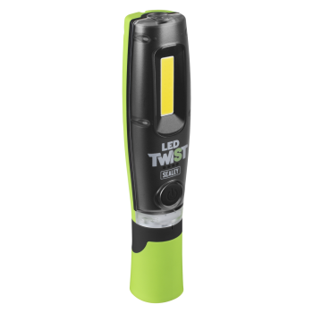 Sealey LED1001G LED Twist® Rechargeable Inspection Light 8W COB & 1W SMD