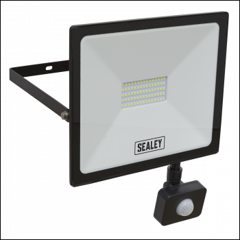 Sealey LED113PIR Extra-Slim Floodlight with PIR Sensor 50W SMD LED