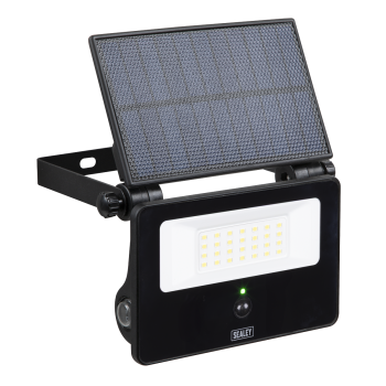 Sealey LED20S Extra-Slim Solar Floodlight with Wall Bracket 20W SMD LED