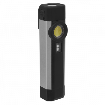 Sealey LED220UV Rechargeable Aluminium Pocket Light with UV 3W COB & 1W SMD LED