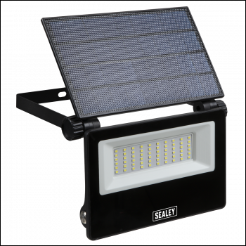 Sealey LED30S Extra-Slim Solar Floodlight with Wall Bracket 30W SMD LED