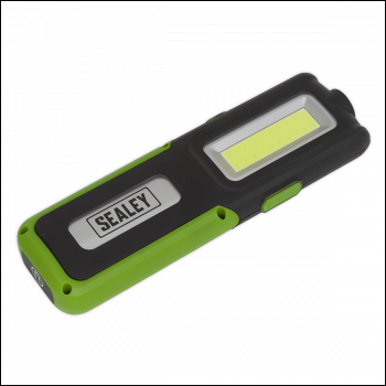 Sealey LED318G Rechargeable Inspection Light with Power Bank 5W COB & 3W SMD LED - Green