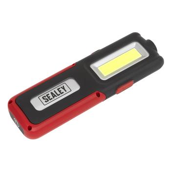 Sealey LED318R Rechargeable Inspection Light with Power Bank 5W COB & 3W SMD LED - Red