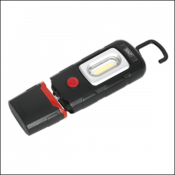 Sealey LED3601 Rechargeable 360° Inspection Light 3W COB & 1W SMD LED - Black