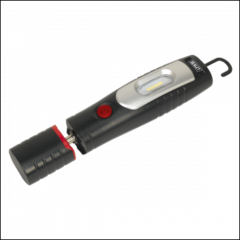 Sealey LED3602 Rechargeable 360° Inspection Light 4W & 3W SMD LED - Black