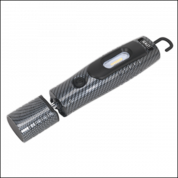 Sealey LED3602CF Rechargeable 360° Inspection Light 4W & 3W SMD LED Carbon Fibre Effect Lithium-ion