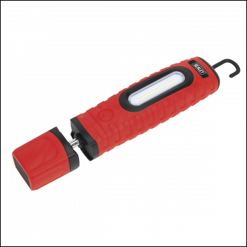 Sealey LED360PLUSR Rechargeable 360° Inspection Light 10W & 3W SMD LED - Red