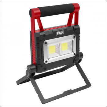 Sealey LEDFL15WS Rechargeable Solar Powered Portable Floodlight 15W COB LED