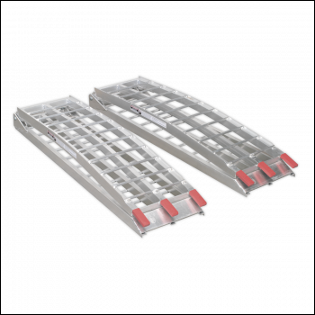 Sealey LR680 Aluminium Loading Ramps 680kg Capacity - Pair