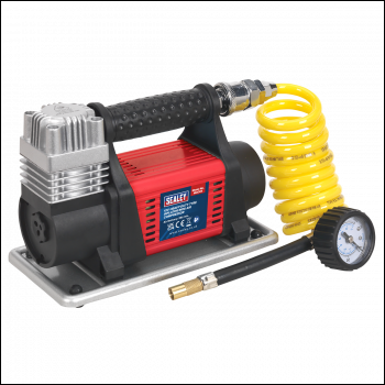 Sealey MAC04 Heavy-Duty Tyre Inflator/Mini Air Compressor 12V