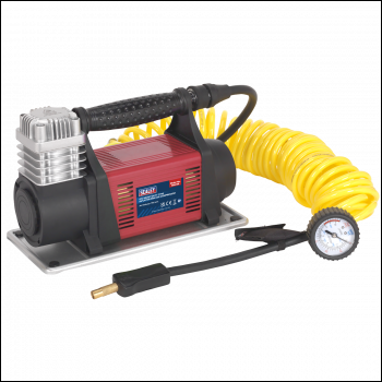 Sealey MAC06 Heavy-Duty Tyre Inflator/Mini Air Compressor 12V
