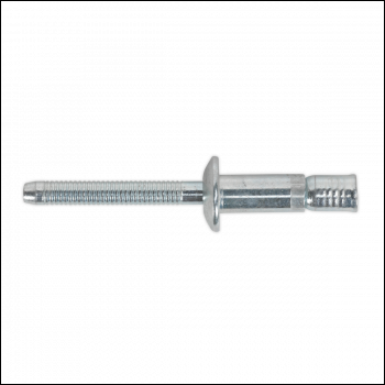 Sealey MB6332 Zinc Plated Steel Structural Rivet 6.3 x 32mm - Pack of 100