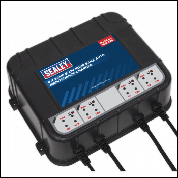 Sealey MBC420 6/12V 4 Bank Auto Maintenance Charger 8A (4 x 2A)