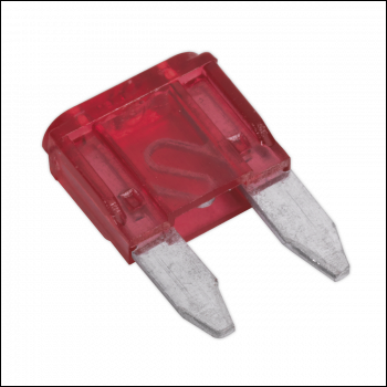Sealey MBF1050 Automotive MINI Blade Fuse 10A - Pack of 50